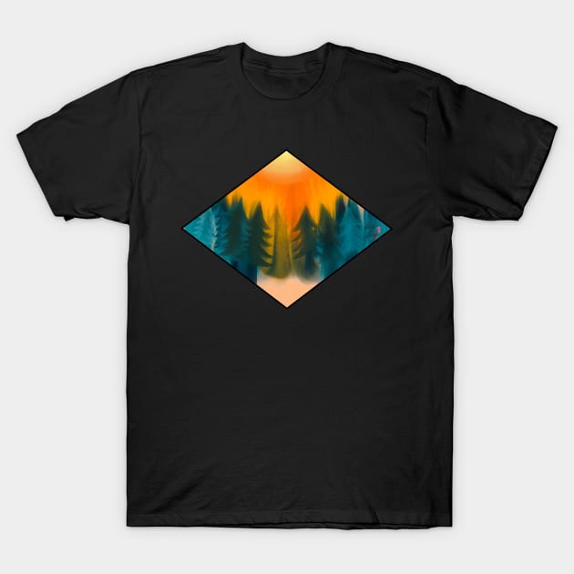 Forest Sunset T-Shirt by CITROPICALL